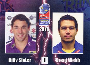 2010 Gillette World Cup Challenge #1 Billy Slater / Brent Webb Front